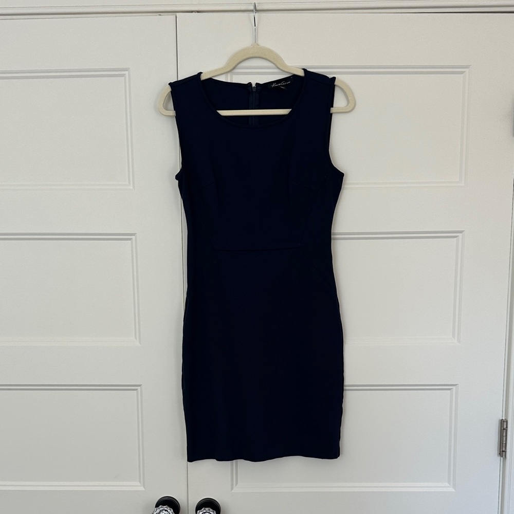 Kenneth Cole New York Navy Sleeveless Mini Dress